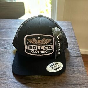 Troll Co Clothing snapback curved brim hat